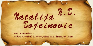 Natalija Dojčinović vizit kartica